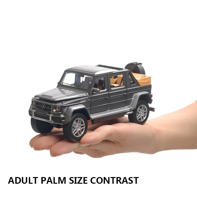 Моделирование Mercedes Benz Maybach G650 модель машины из сплава звук и свет отступить