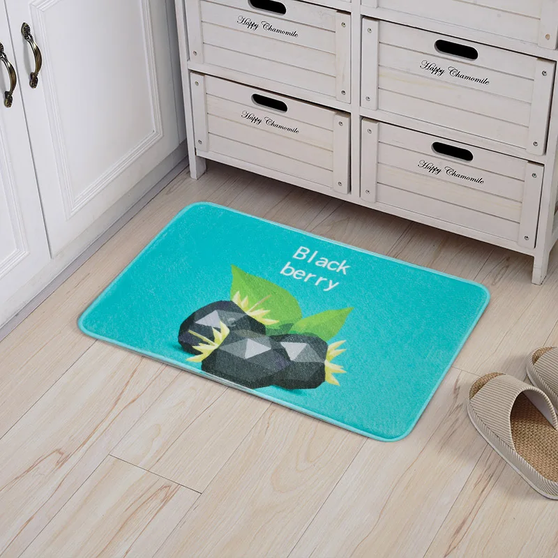 2018 Simple geometric fruit home floor mats bathroom bathroom kitchen ...