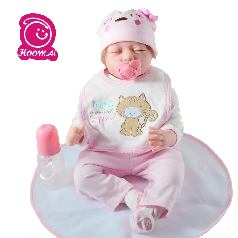 

55CM Mohair Reborn Baby Cloth Body Dolls Novelty Baby Gift Kids Toys Reborn Doll Kids Birthday Xmas Gift Action Figure Toys