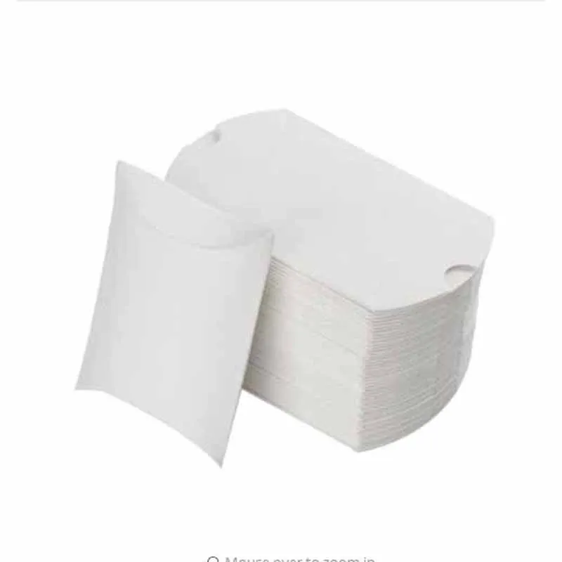 10/20/50pcs white / Kraft Paper Box Pillow  Gift Box Wedding Favor Gift Boxes For Home Baby Shower Kids Birthday Party