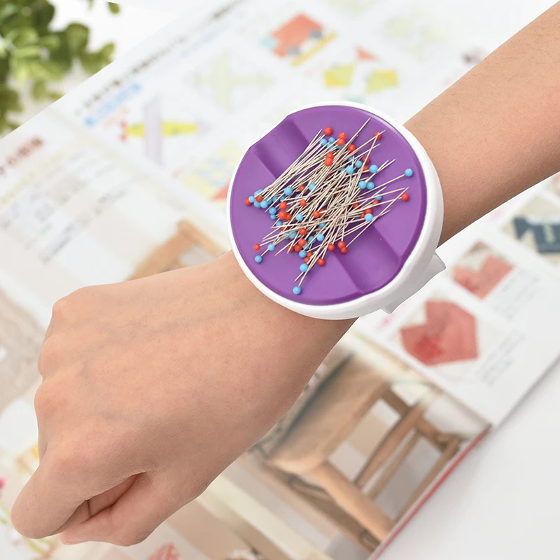 

Needlework DIY Sewing Storage Box Pin Cushion Wrist Portable Magnetic Sewing Box New Sewing Needles Storage Box Magnetic Box