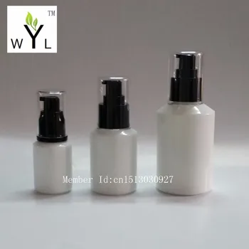 

30ML 60ML 125ML Glass bottle white color,empty refillable bottle, lotion pump emulsion bottle WYL