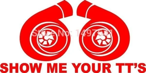 

15 cm x 8 cm Personality Show Me Your TT's Stance Fashion Sticker Window Novelty Funny Art Vinyl Decal Scratches Accessories