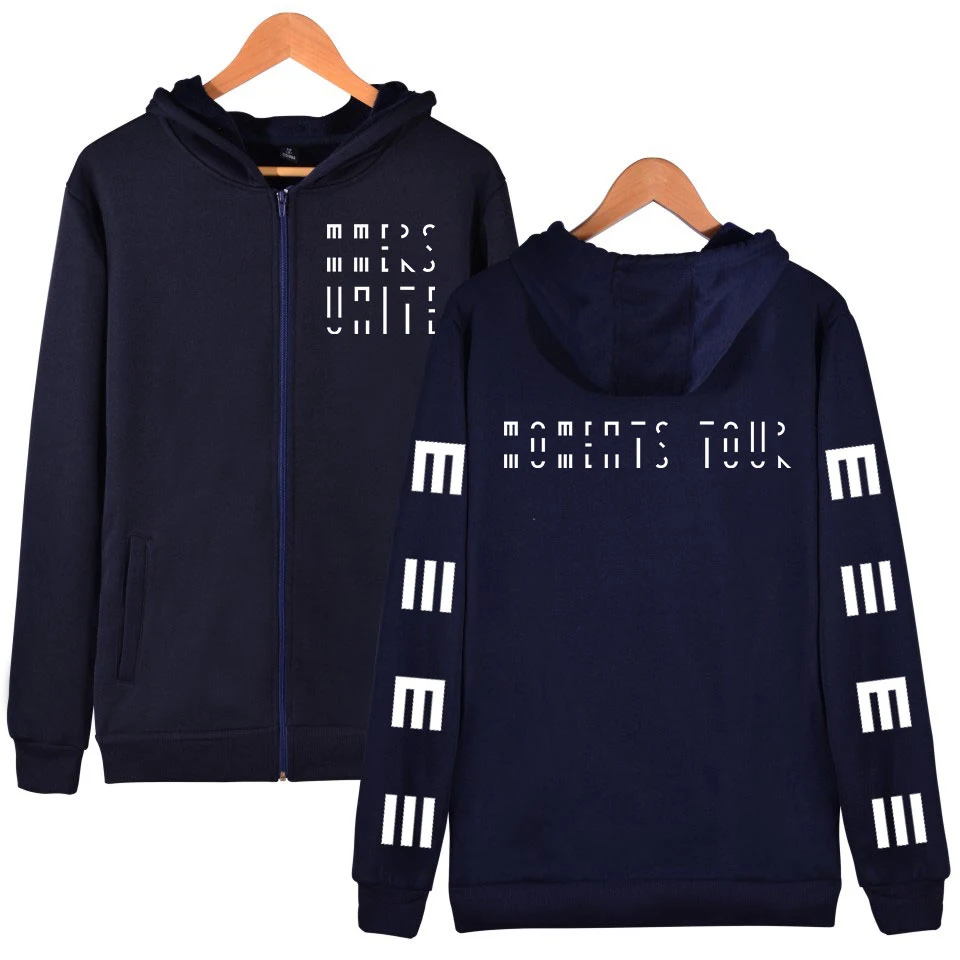  Marcus & Martinus new Zipper Soft Hoodies Sweatshirt Kpop Relaxed and Comfortable Zip-up Geometric 