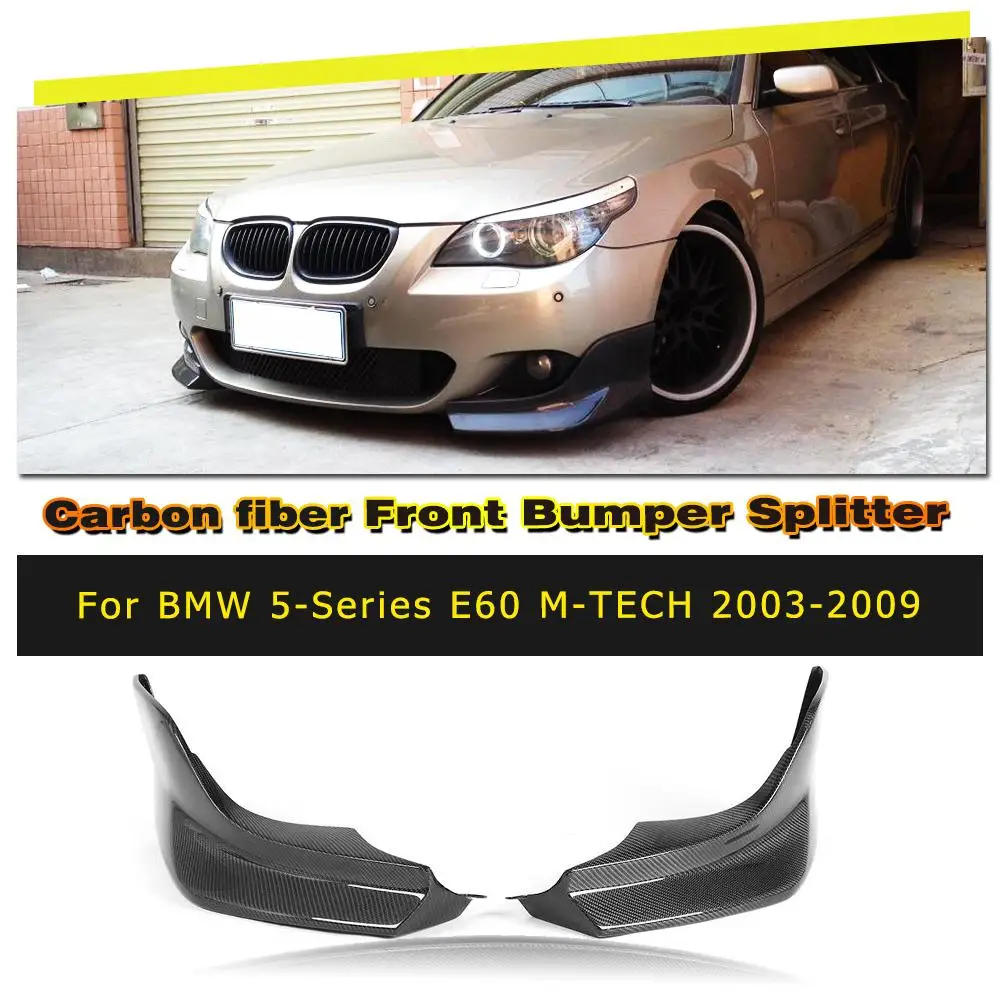 Car Front Bumper Lip Splitters Aprons Spoiler for BMW E60 M Tech M