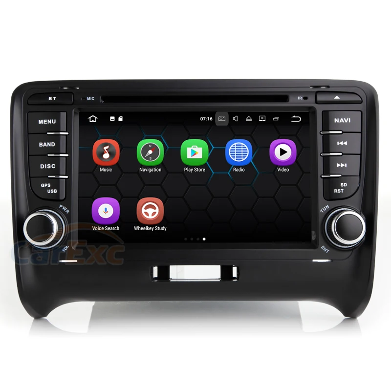 2G ram Android 9 Автомобильный мультимедийный стерео плеер для Audi TT с DVD gps навигацией WiFi Bluetooth видео головное устройство