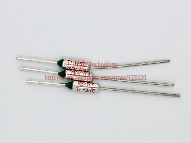 Fusible thermique TF RY 120 degrés Celsius 10A 250V 120°C TF120