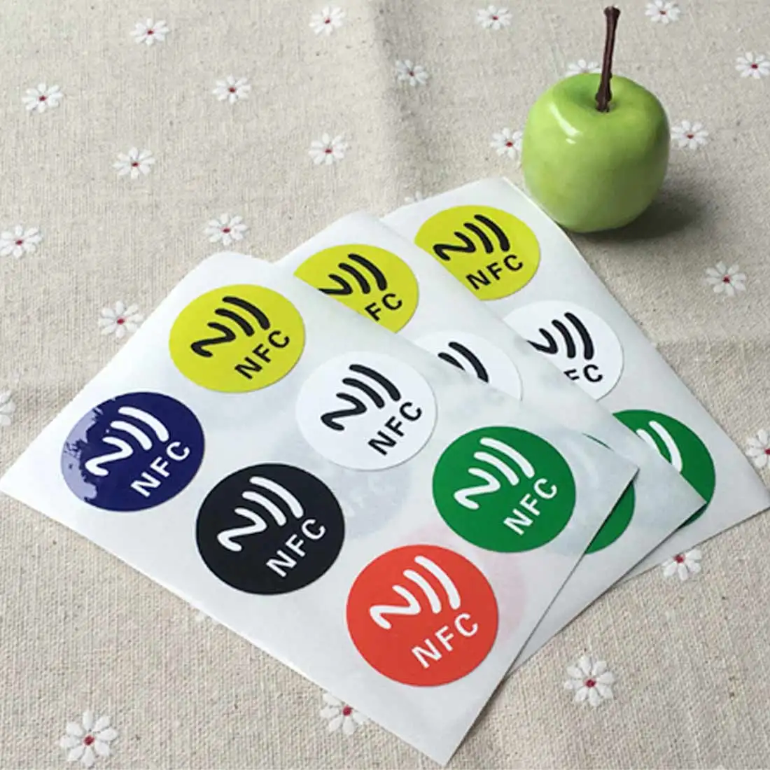 6 наклейка-этикетка с NFC NFC213 чип совместим со всеми NFC мобильный телефон этикетка наклейки Ёмкость умная наклейка