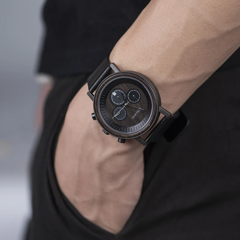 BOBO BIRD Mens Watches Top Brand Luxury relojes hombre Wooden Wristwatch Male Show date Gift saat erkek Timepieces