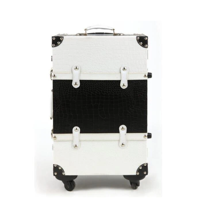 Travel tale 2" 24" 2" дюймов деревянный ретро комплект багажных сумок на колесиках Спиннер в винтажном стиле, масштабных дорожных чемоданов на колеса - Цвет: only luggage