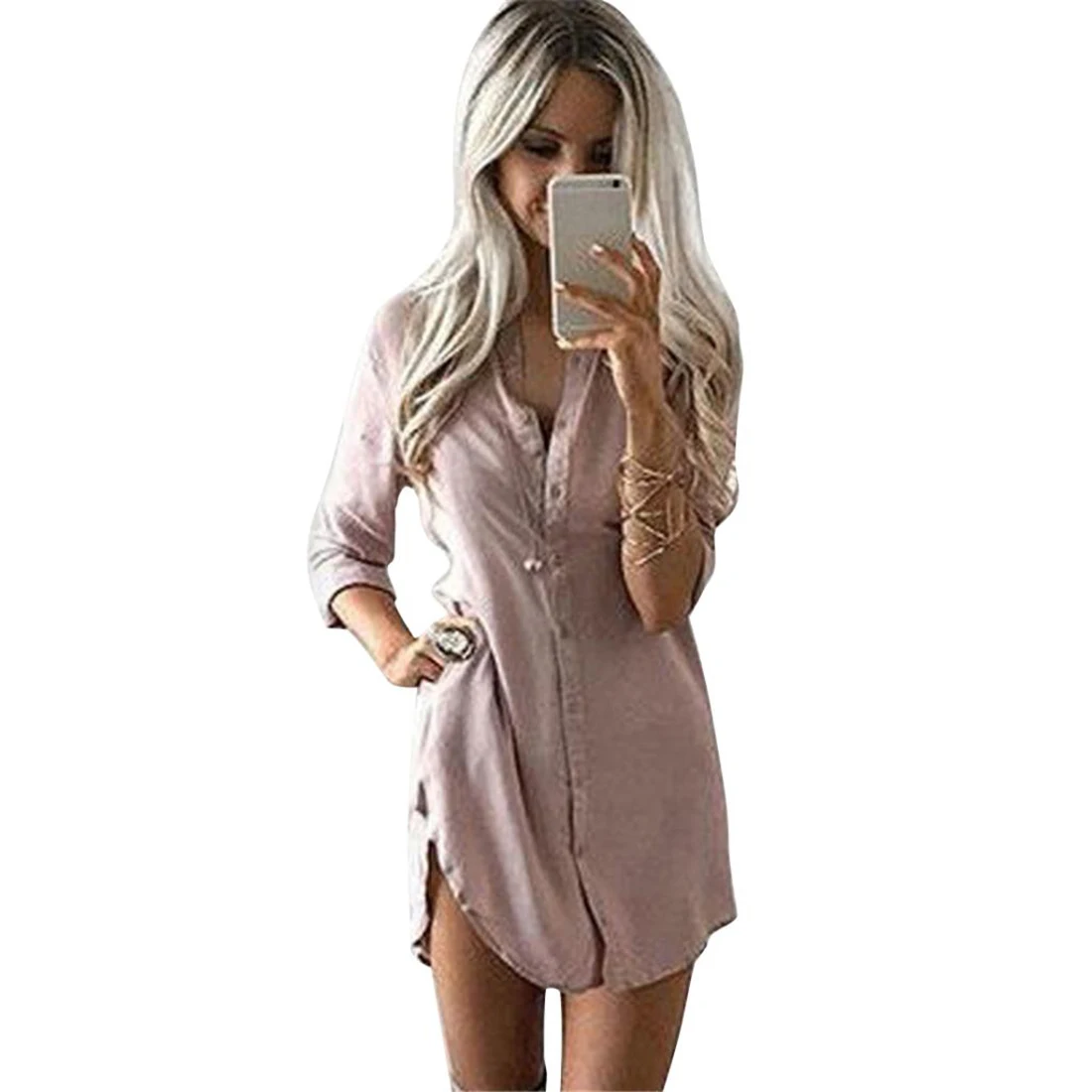 Women Long Sleeve Womens Tops And Blouses Ladies Tops Midi Womens Blouses Office Women Blouse Black Women Blouses