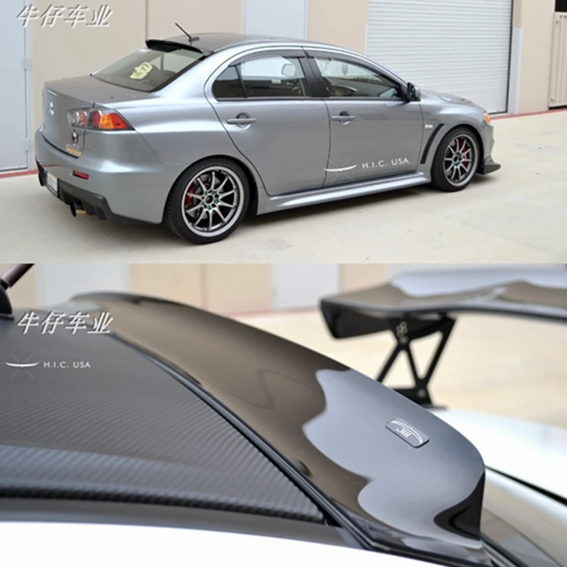 For Mitsubishi Lancer EX Evo 2008 2009 2010 2011 2012 2013 ABS Plastic Unpainted Primer Color Rear Trunk Wing Spoiler