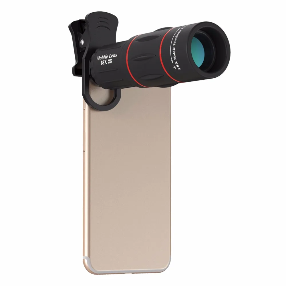 UVR Объективы для мобильных телефонов 18X телескоп зум объектив для смартфонов для iPhone samsung Xiaomi универсальный зажим APL-T18