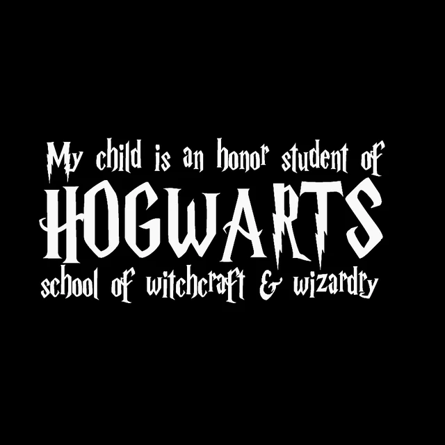 Sticker Hogwarts school