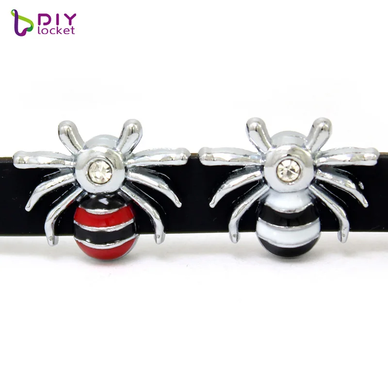 

10pcs/lot Wholesale 8MM Mix Style Slide Charms Fit DIY Wristband Belt & Bracelet, Accept customization