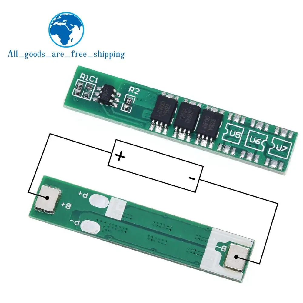 TZT 1S 5A 3,7 V li-ion BMS PCM плата защиты батареи pcm для 18650 литий-ионный аккумулятор