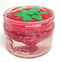 Плейтесто Клубника Кристалл слизь Floam Полимерная глина песок Непоседа Пластилин резиновая грязь медленное нарастающее при сжатии антистрессовые игрушки