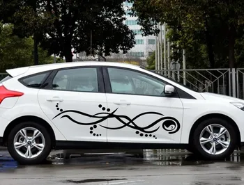 

Car Racing Stripe 71'' Door Decal for focus 12 Vinyl Graphics Motor stickers ZC796