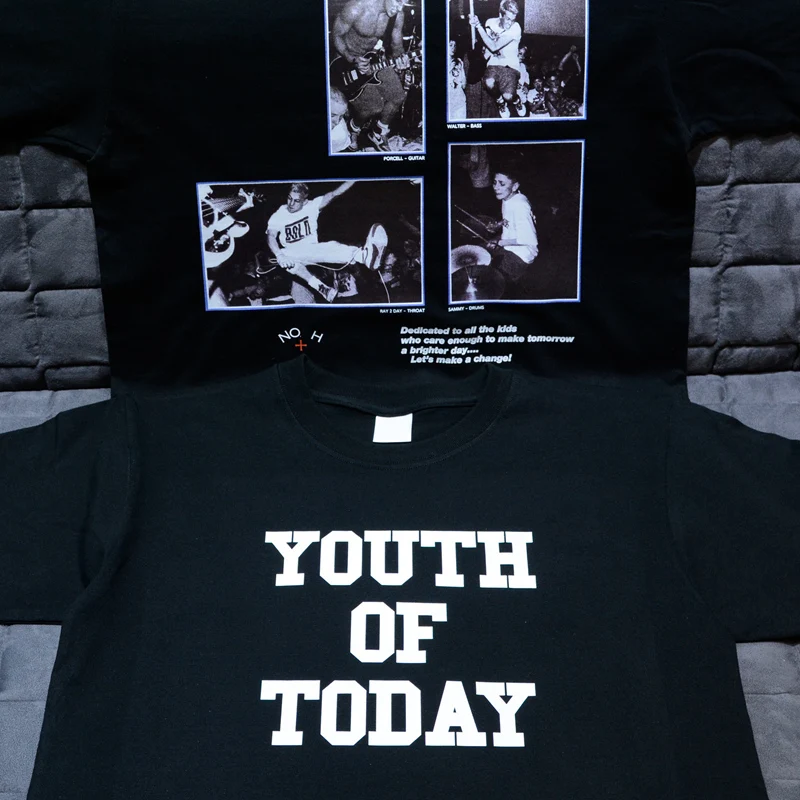 

NOAH Cross YOUTH OF TODAY Logo T-shirts Contemporary Youth Rock Band Image Print Men Loose Cotton NOAH 2019 New Arrival Unisex