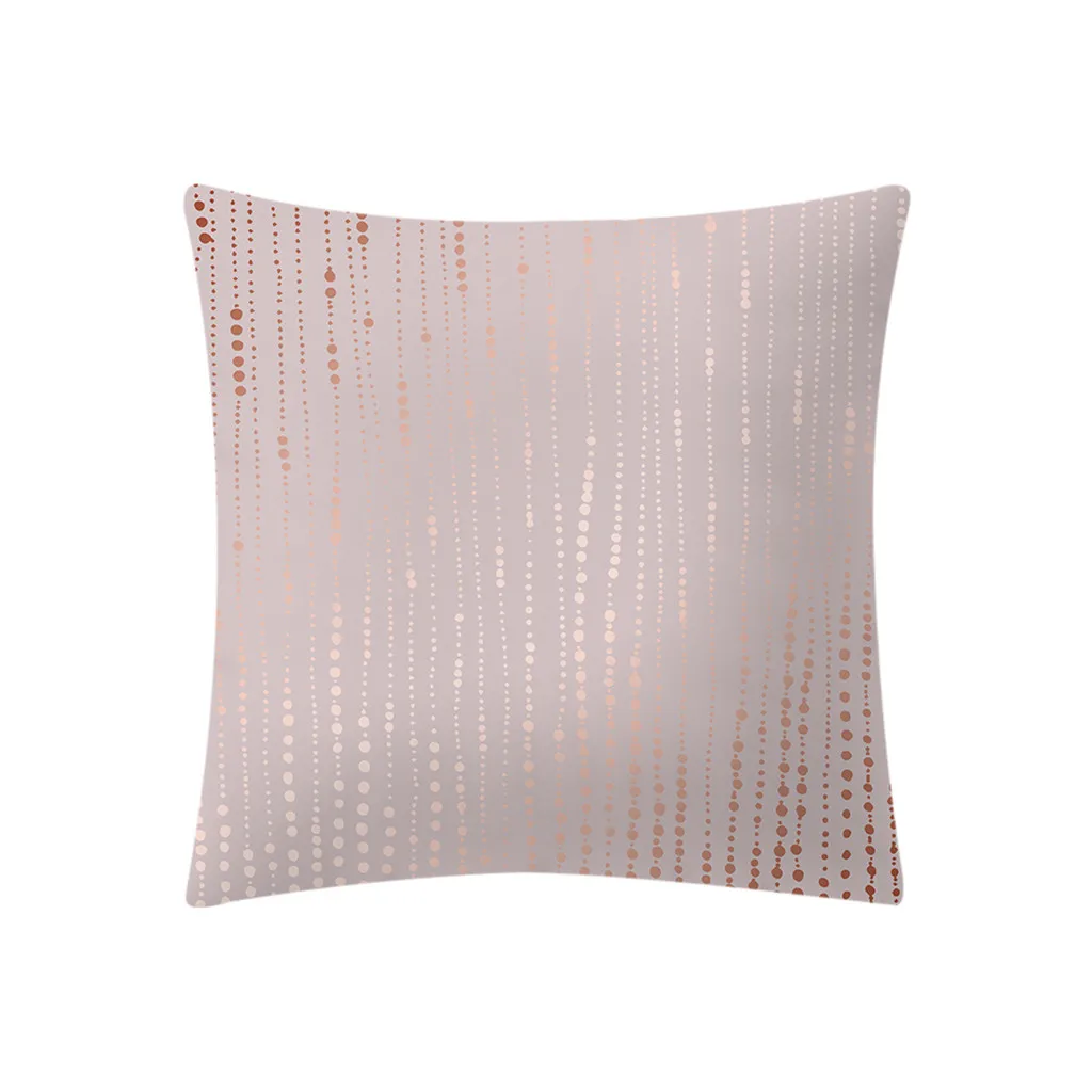Quneed 45*45 см декоративная наволочка розовое золото, розовый стильная простота квадратная наволочка для дома подушки Чехлы для дивана