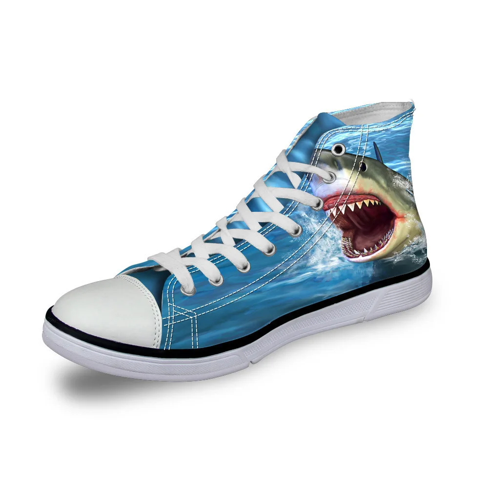 Haute Bleu Noisydesigns top c4504ak High Printemps c4286ak Hommes Pour Loisirs Toile Top Chaussures Custom Classique Vulcaniser Imprimé Requin Mode RIdwqrd