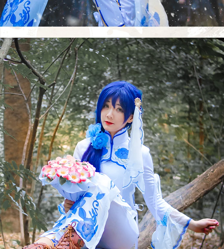 [Сток] аниме Love Live Nico Yazawa/Umi Sonoda World Путешествия Пробуждение костюм-Чонсам для косплея на Хэллоуин