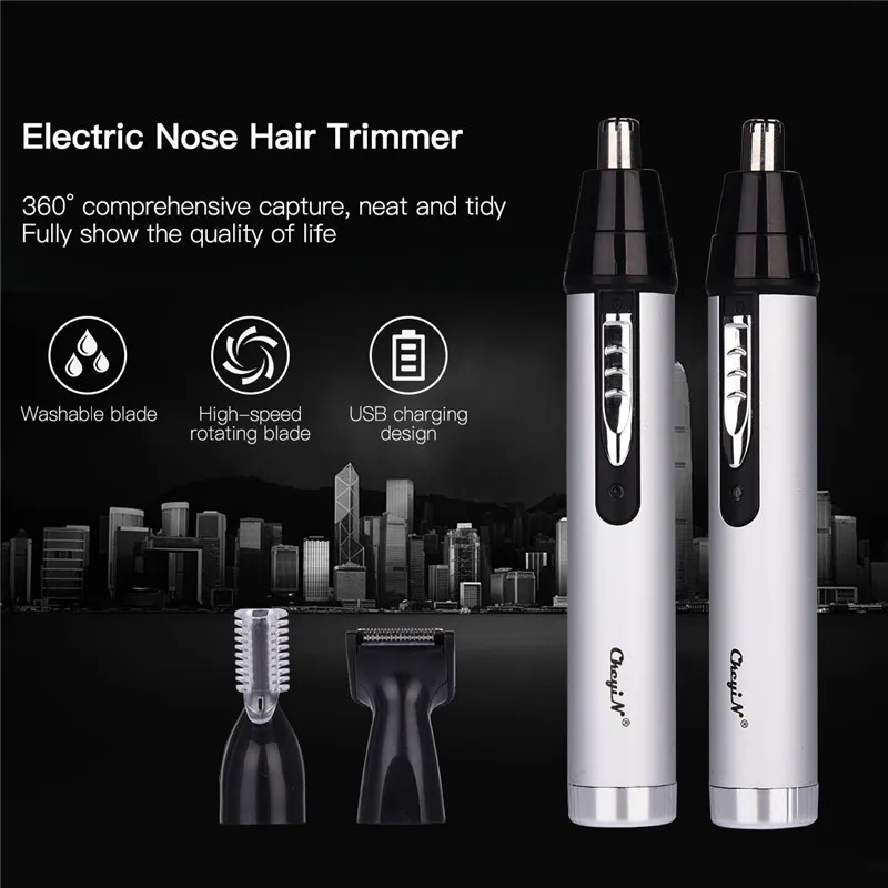  3 in 1 Electric Trimmer Men Shaver Beard Clipper Rechargeable Nose Ear Trimmer Shaving Cutting Mach