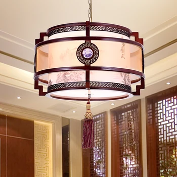 

pendant light Chinese style living room dining room lamp round classical bedroom study lamp restaurant pendant lamp wl5021429