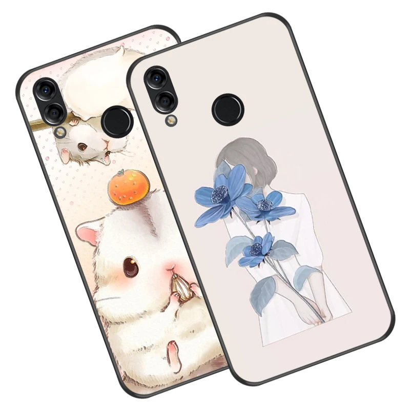 

Cute Animal Silicone Case For Huawei P20 / P20 Lite Luxury Soft Relief TPU Phone Cover Bag For Huawei P20 Plus Cases
