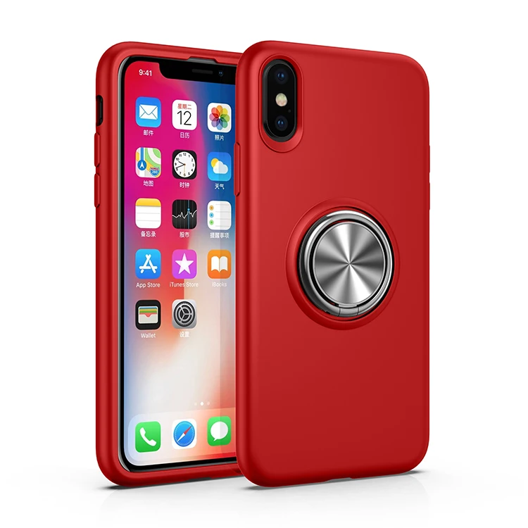 Роскошный металлический телефонный держатель для iPhone XS Max чехол XR мягкий из тпу