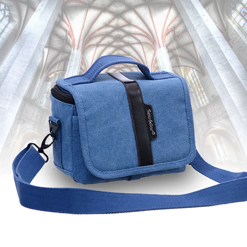Buy Canvas Shoulder Mirrorless Camera Case DV Bag For