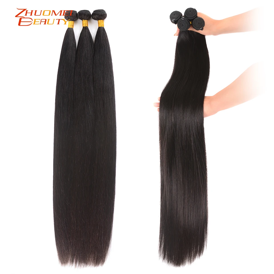 Brazilian Hair 30 Inch 32 34 36 38 40 Inch Straight Hair Human