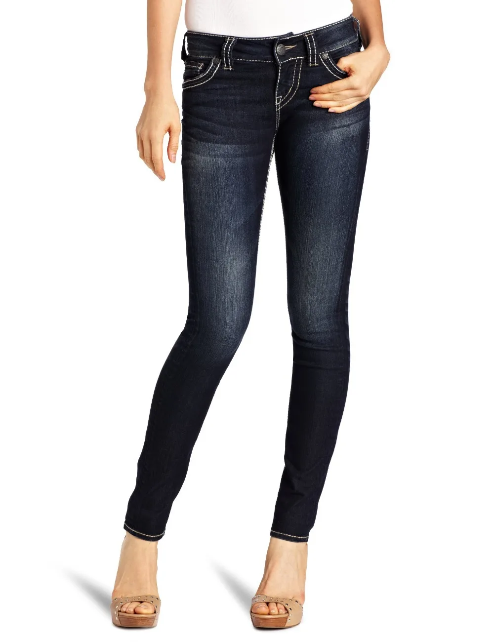 Online Get Cheap Silver Brand Jeans for Women -Aliexpress.com ...