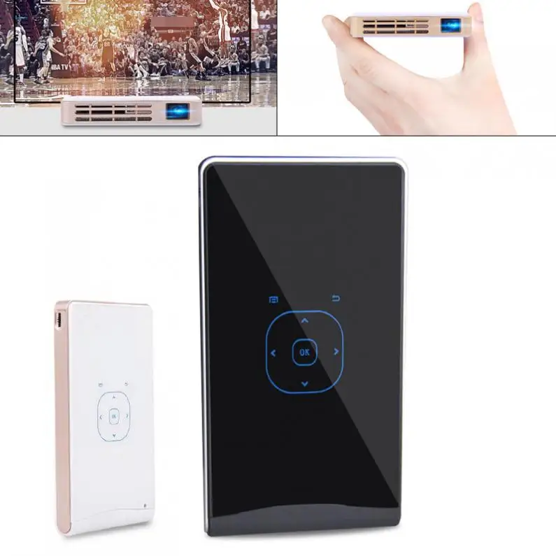 

Universal 8W 37.8 Inch Portable Mini LED Projector for Home and Entertainment with Built-In Wireless System