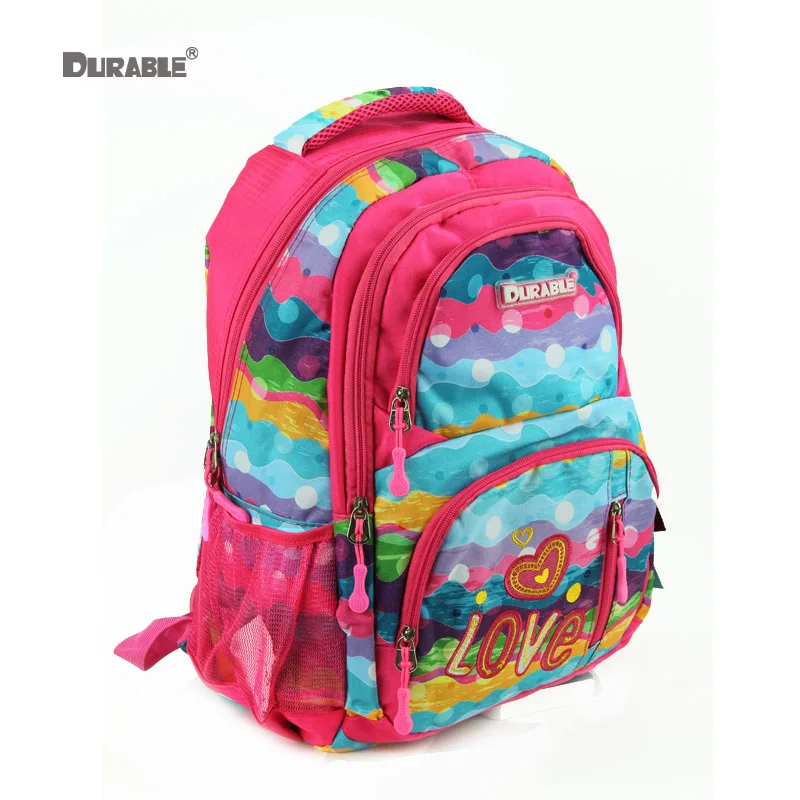 Durable Water Wave Rainbow Color Printed Backpack Large Capacity Durable Water Wave Rainbow Color Printed Backpack Large Capacity School Book Bag Strong Bearing S Student Schoolbag In Bags From Luggage