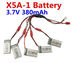 BLL НОВЫЙ Сыма X5A-1 X15 X15C X15W Квадрокоптер Радиоуправляемый аксессуары 5 шт. 3,7 В 380 мАч литиевая батарея и 1 Тор 5 Conversion Kit линии