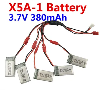 

SYMA X5A-1 X15 X15C X15W Quadcopter RC Accessories 5PCS 3.7V 380mah lithium battery and 1 Torr 5 Conversion Kit line