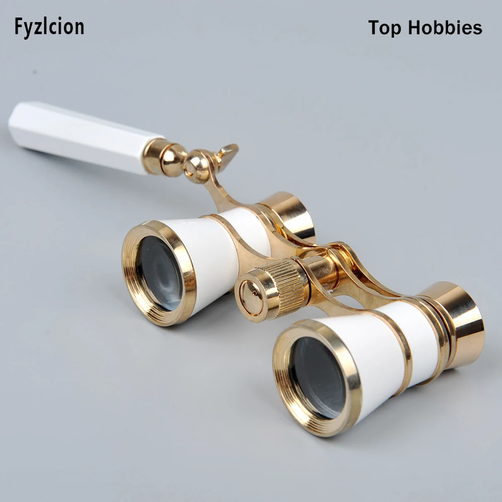 Fyzlcion 3x25 النحاس مجهر ث/مقبض الغطاء المطلي عدسة البصرية تلسكوب مشاهدة الأبيض سيدة أوبرا/المسرح سباق الخيل Fyzlcion 3x25 النحاس مجهر ث/مقبض الغطاء المطلي عدسة البصرية تلسكوب مشاهدة الأبيض سيدة أوبرا/المسرح سباق الخيل