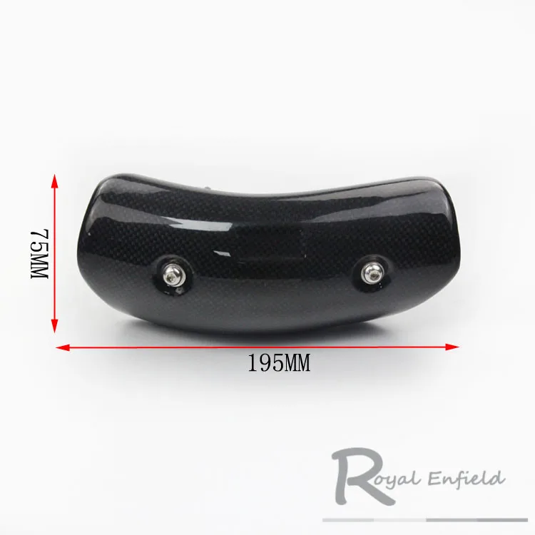 

free shipping Motorcycle for muffler Exhaust Carbon Fiber Heat Shield Cover for muffler Exhaust Heat Shield Cover
