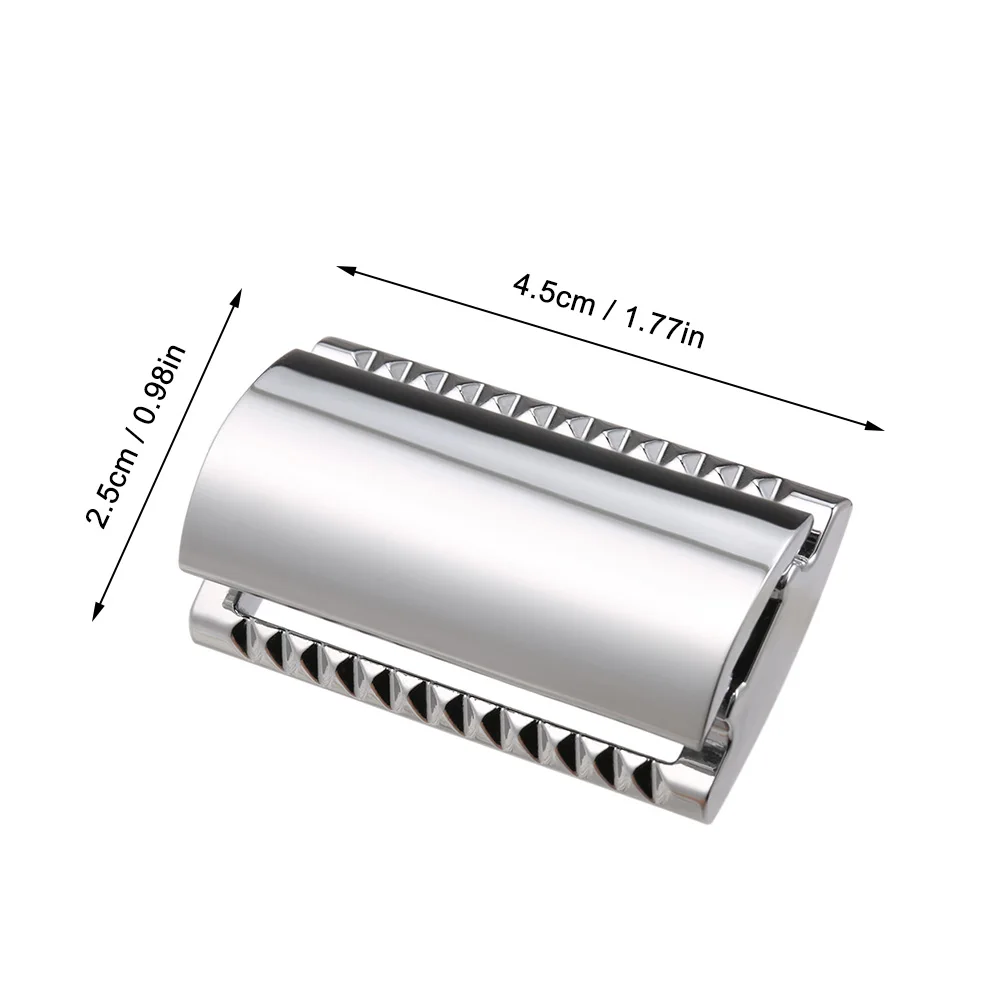 Парикмахерская безопасная бритвенная головка для бритья, бритва с двойными краями, безопасная бритва с открытой головкой, профессиональный инструмент для бритья бороды и волос