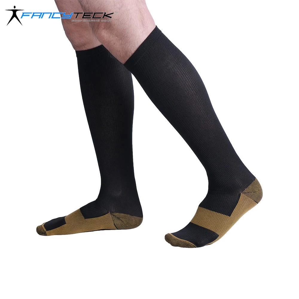

Fancyteck Copper Compression Socks Reduce Swelling Socks 3Pairs Socks Antimicrobial Compression Stocking Running Socks