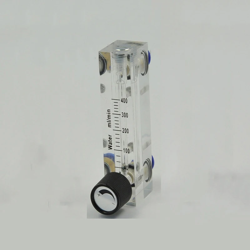 

4-400ML/min PMMA Panel Type Liquid Float Flowmeter Water Flow Meter Rotameter With Control Valve Fit 6mm OD Hose Tube
