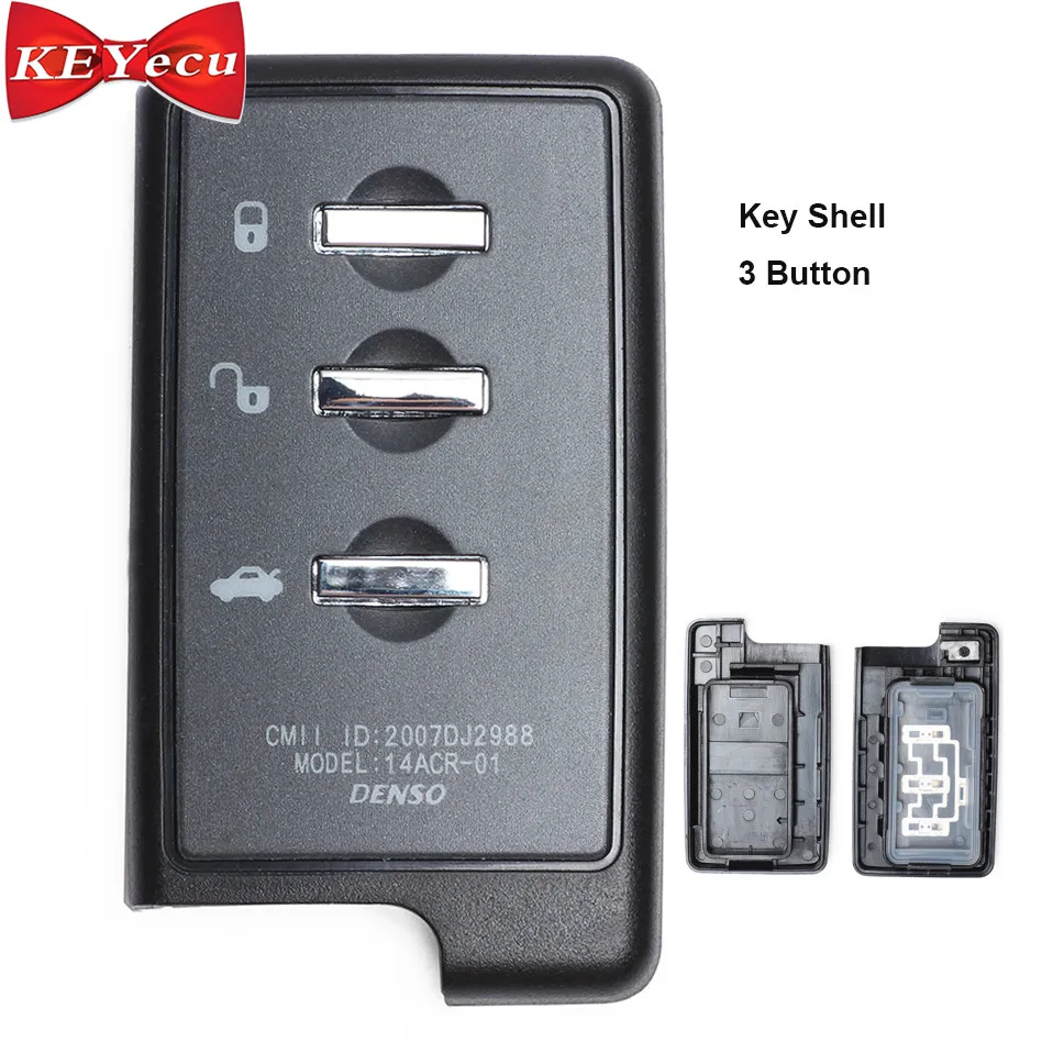 

KEYECU Smart Remote Key Shell Case Fob 3 Button for Subaru Forester Impreza Legacy Outback Tribeca XV