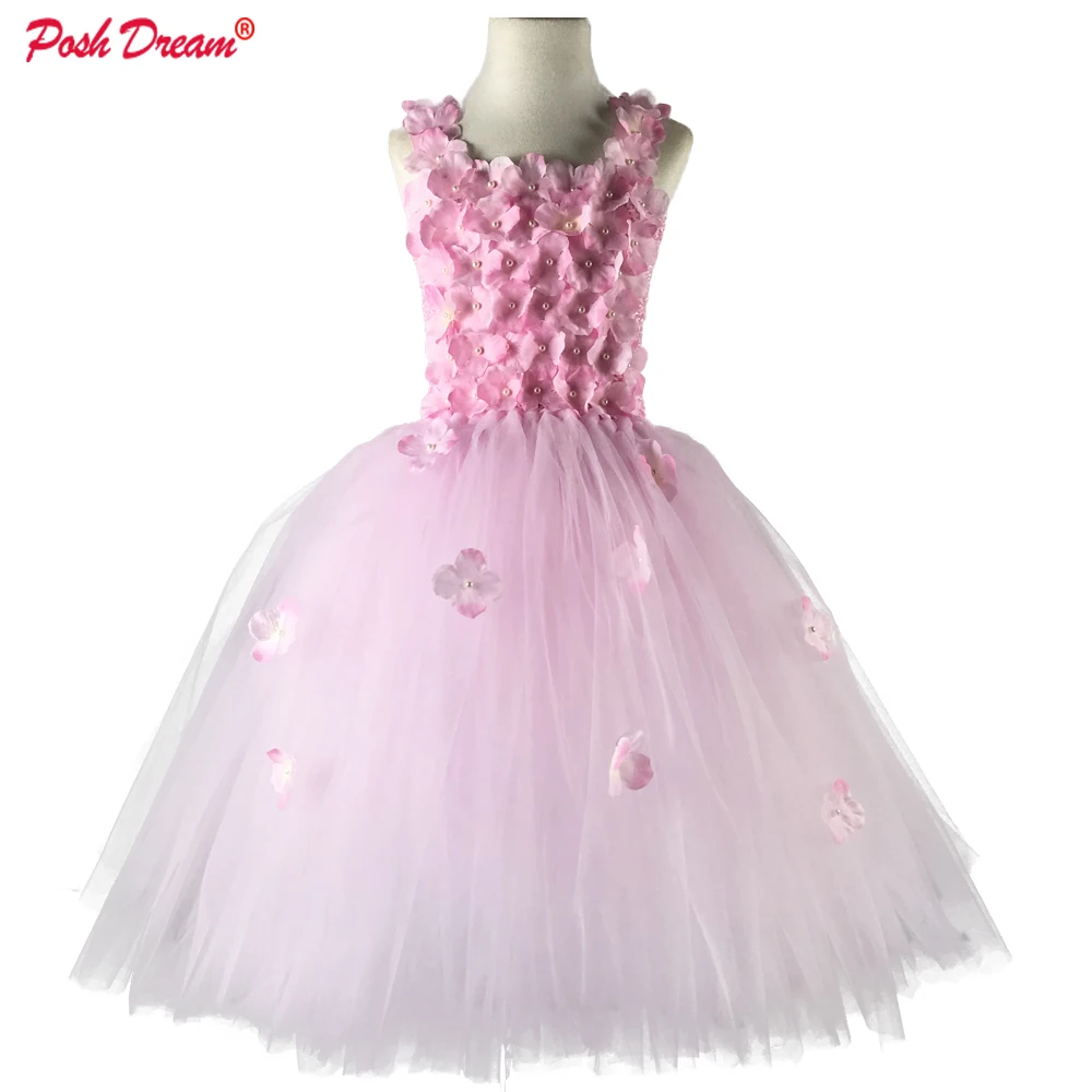 Us 2533 23 Offmewah Mimpi Cahaya Merah Muda Bunga Tutu Gaun Untuk Pesta Pernikahan Kuning Dan Aqua Biru Bunga Anak Gaun Pesta Anak Pakaian In