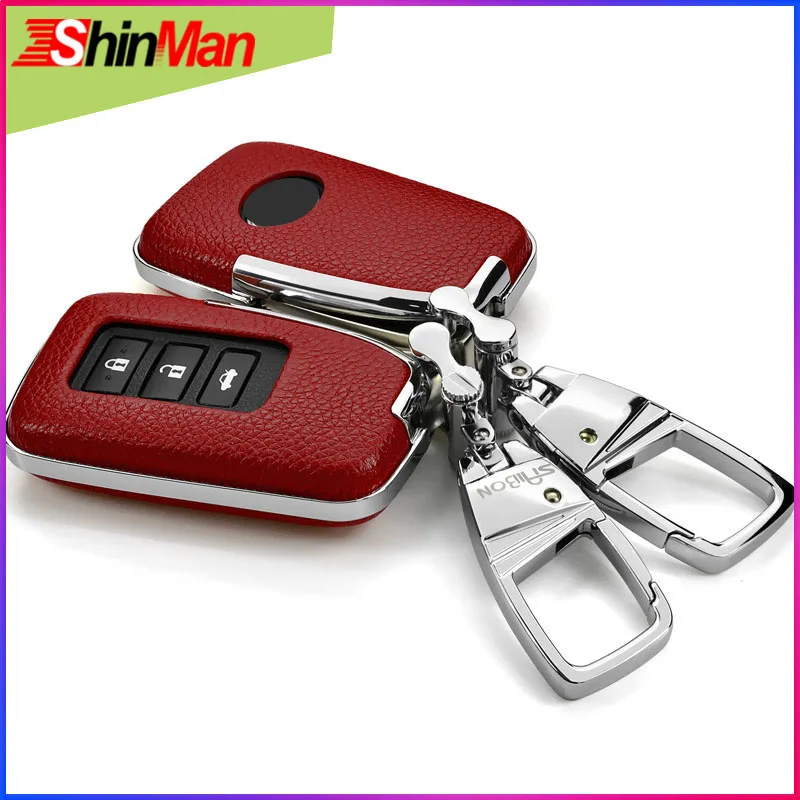 

ShinMan Overbearing Chinese Red Key Car key Cover key shell key Case For Lexus RX270 ES250 NX200t E200 CT200h GS IS NS 23button