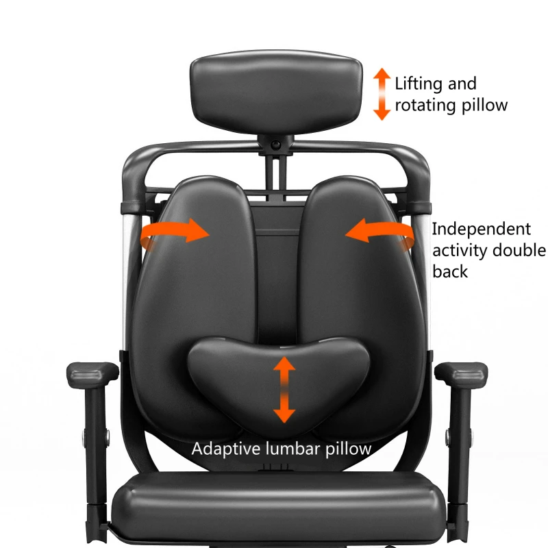  Creative Office Chair Ergonomics Reclining Computer Chair Household Double Back Swivel Gaming Chair