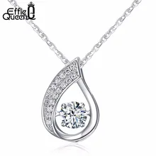 Effie queen nuevo parpadeo diseño circón 925 plata esterlina sólida señoras collares pendientes de la joyería al por mayor bn41