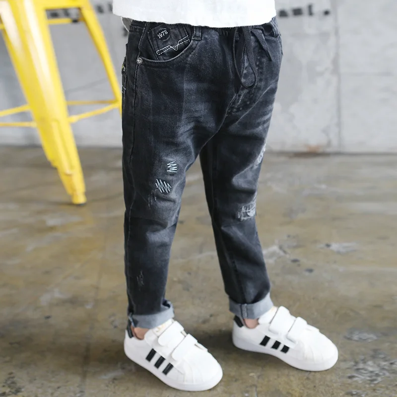 

2017 Spring Kids Jeans Boys Fashion Jeans Children Jeans for Boys Casual Denim Pants 5-12Y Toddler High Quality