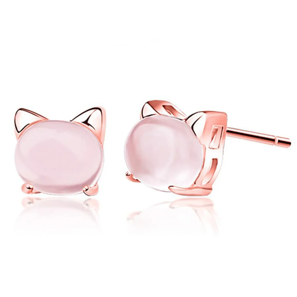 

Kitten Earring Korean Style Earring Fashion Cute Cat Ear Jewelry Kitten Earrings for Women Gift for Lover Friends Coworkers