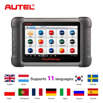 Диагностический сканер Autel maxides DS808K OBD2, автомобильный диагностический инструмент, программатор ключей, полная система с адаптерами OBD, лучше... Диагностический сканер Autel maxides DS808K OBD2, автомобильный диагностический инструмент, программатор ключей, полная система с адаптерами OBD, лучше...